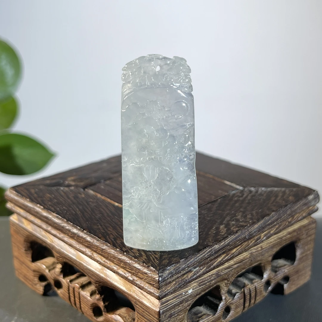 JCB04-113 天然翡翠缅甸A货 山水牌