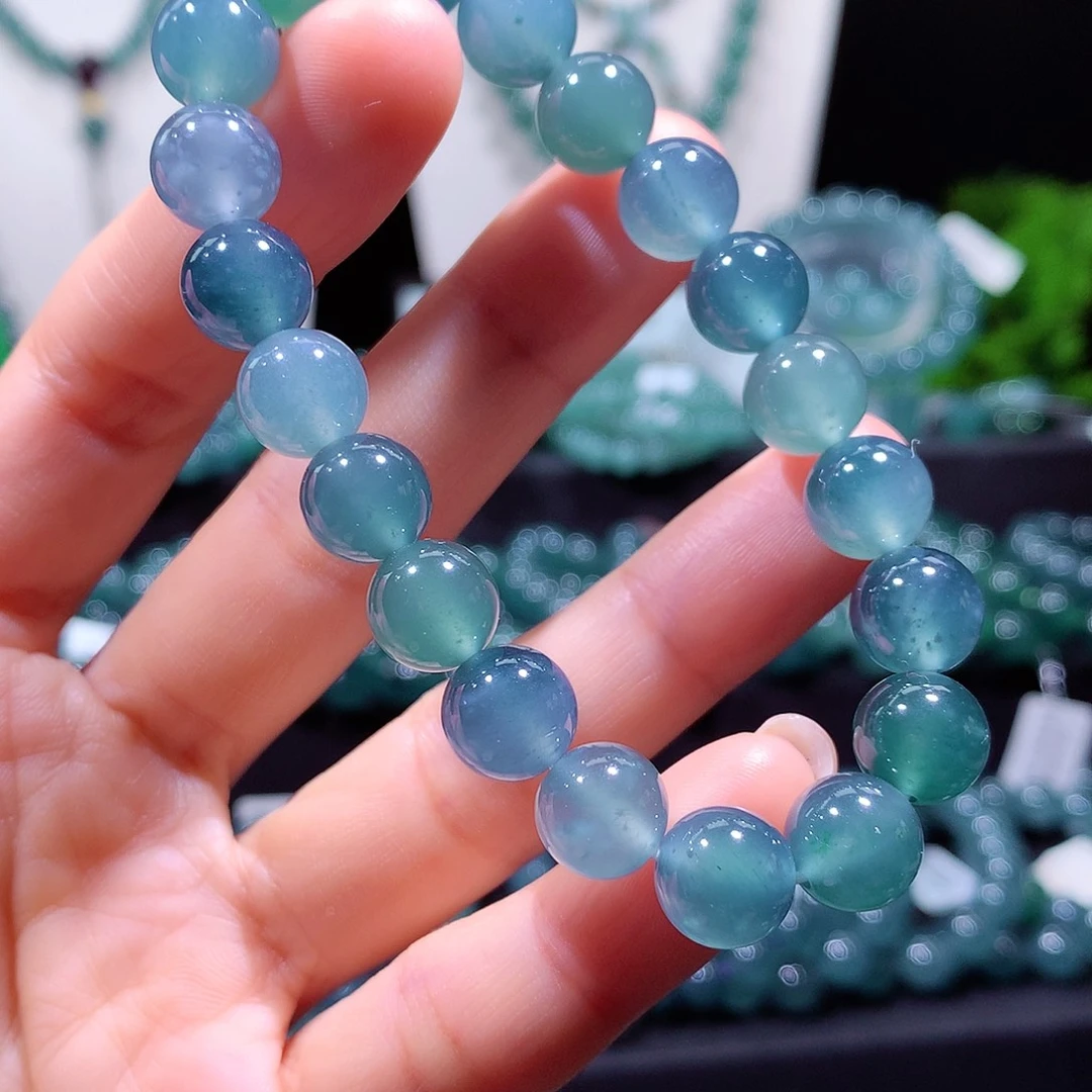 翡翠未镶嵌手链天然a货翡翠手串10mm