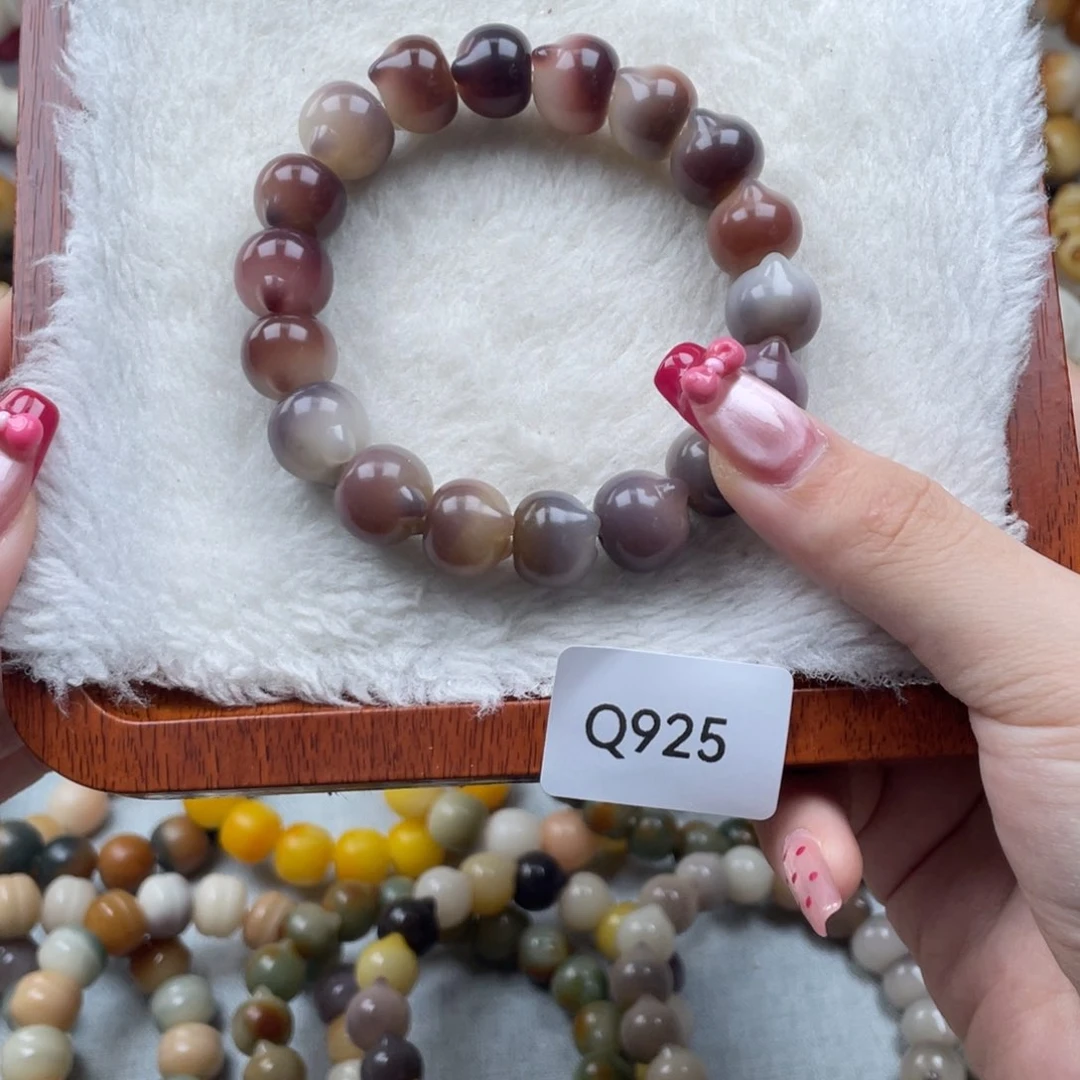 菩提根/象牙果吊坠呆****.瑕WQ925猫头13mm一串