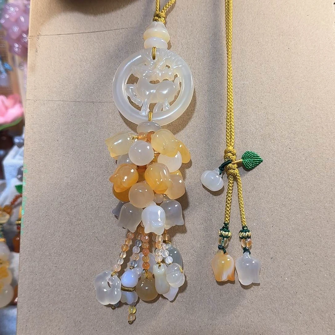 玛瑙/玉髓汽车挂件未镶嵌✨***✨