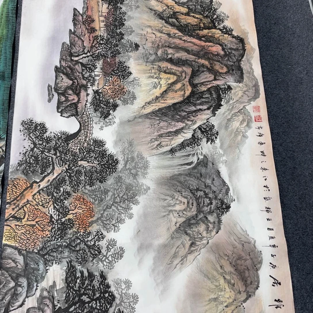 国画国画作品老师手绘