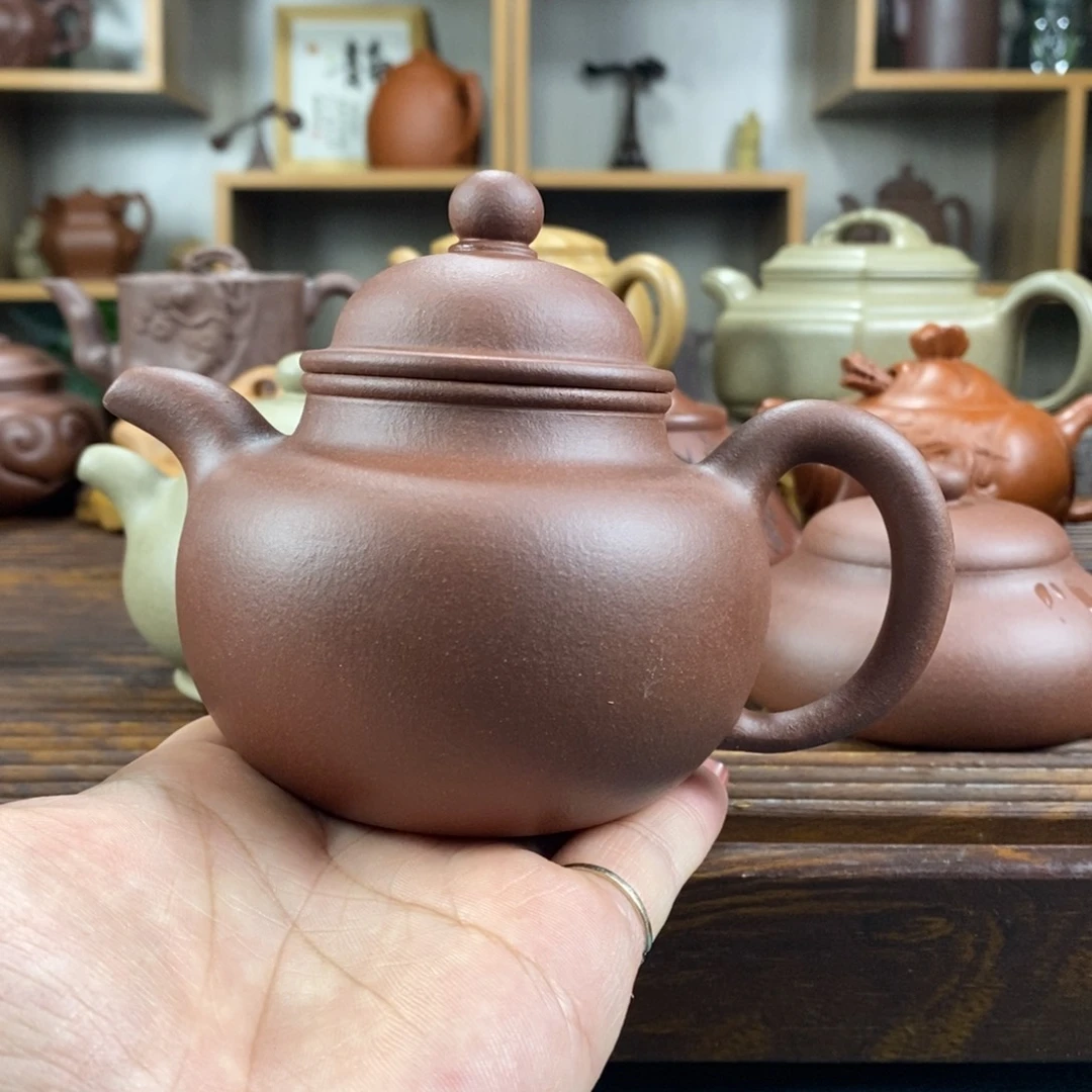 紫砂茶壶广**钟原矿紫砂壶