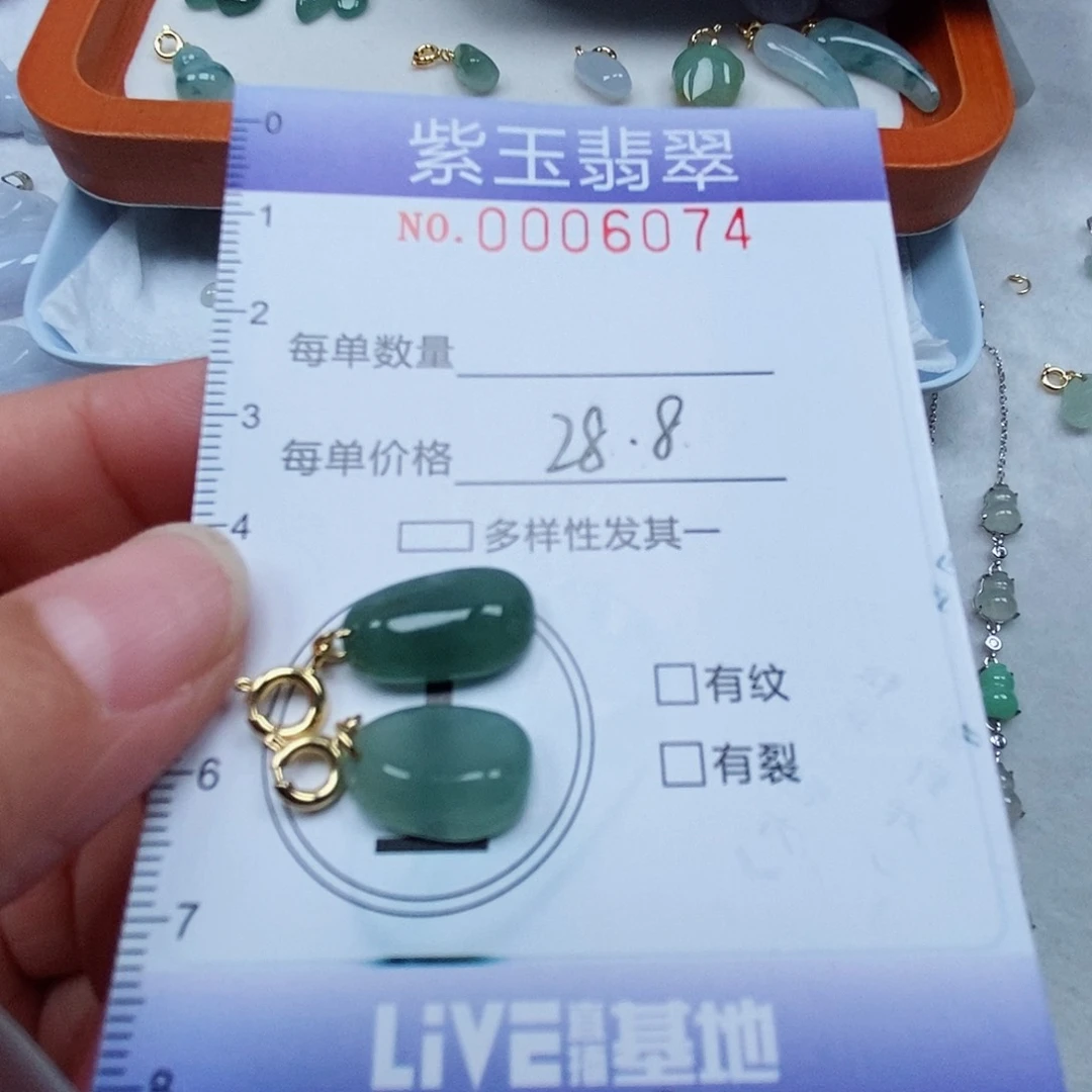 颈饰未镶嵌翡翠冰透随行