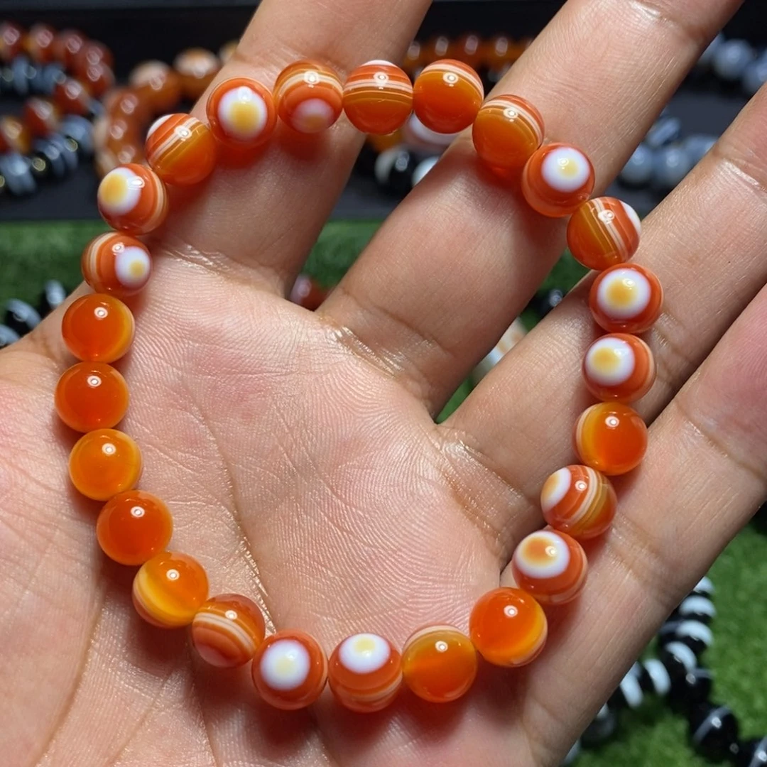 玛瑙/玉髓一线药师玛瑙手串未镶嵌8