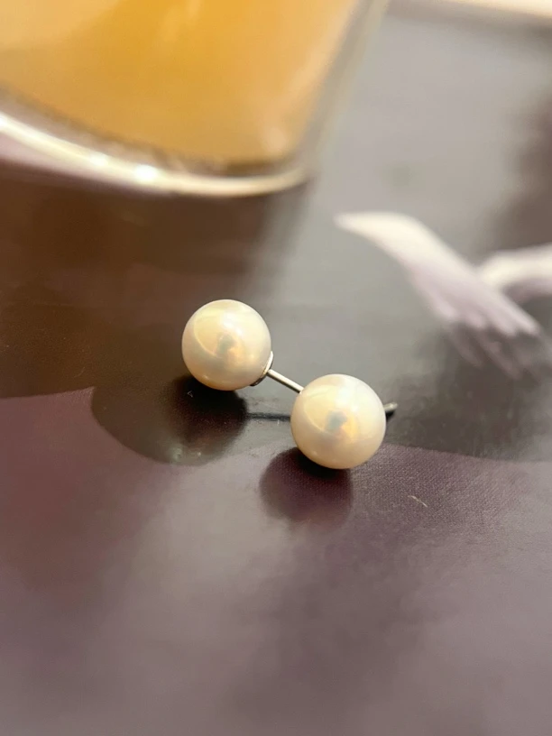 925银耳饰 S925银艾迪生生球球气质百搭简约耳钉耳环