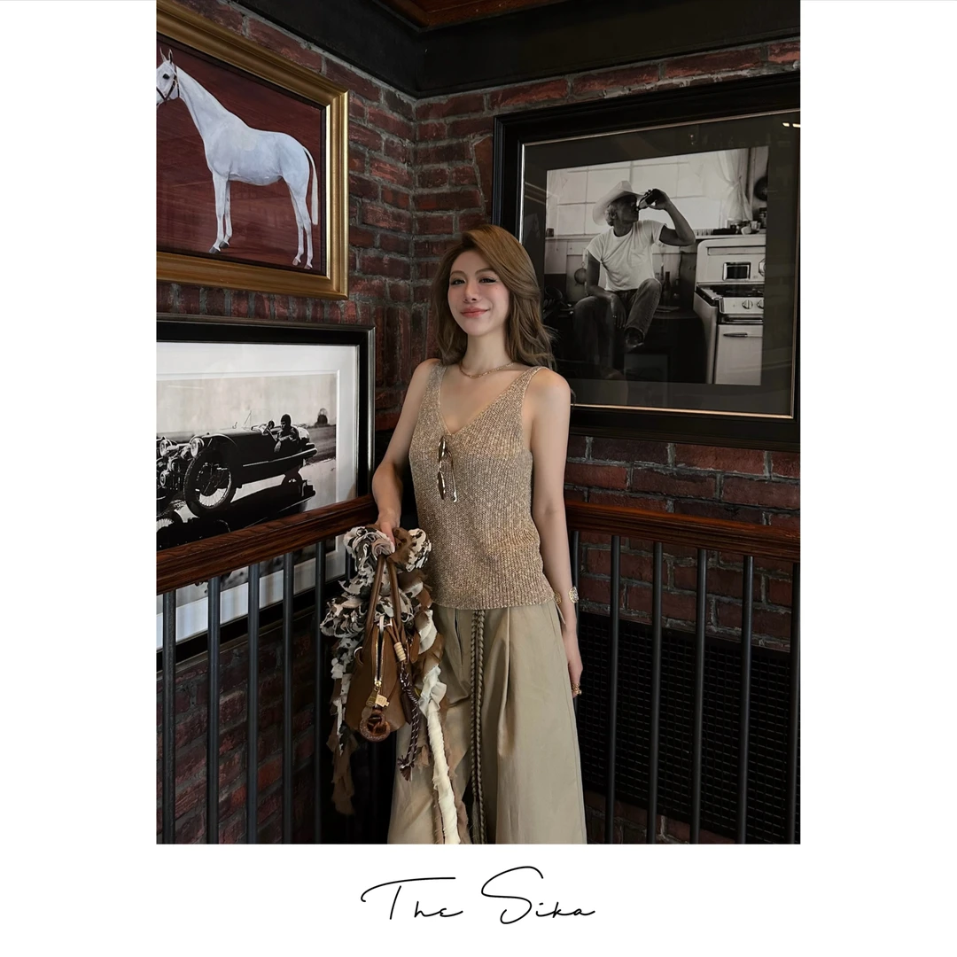 The Sika｜“Daily Romance”闪耀手工金丝背心