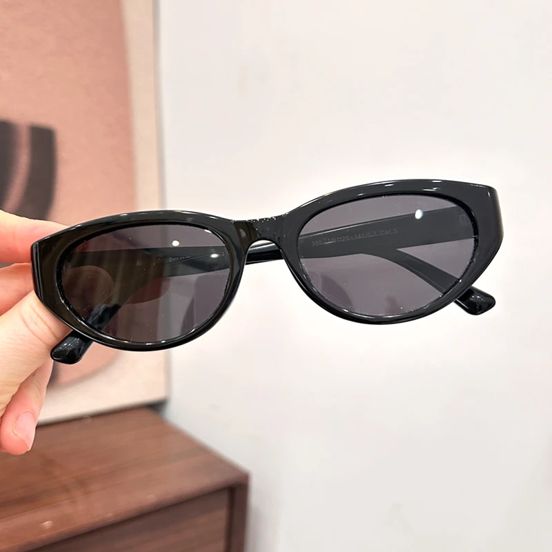窄框猫眼板材近视墨镜女太阳镜潮素颜百搭可配度数开车