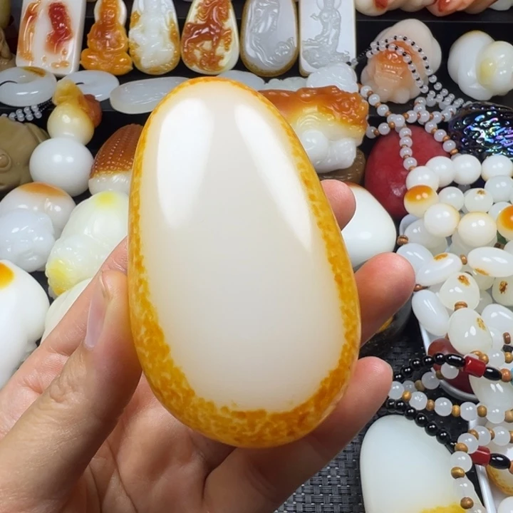 新疆戈壁五彩石金丝