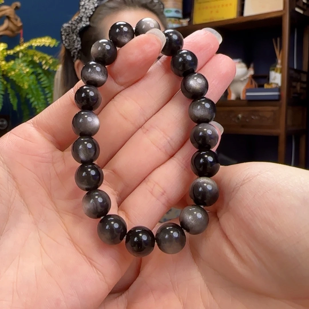 黑曜岩未镶嵌手链11111111111111