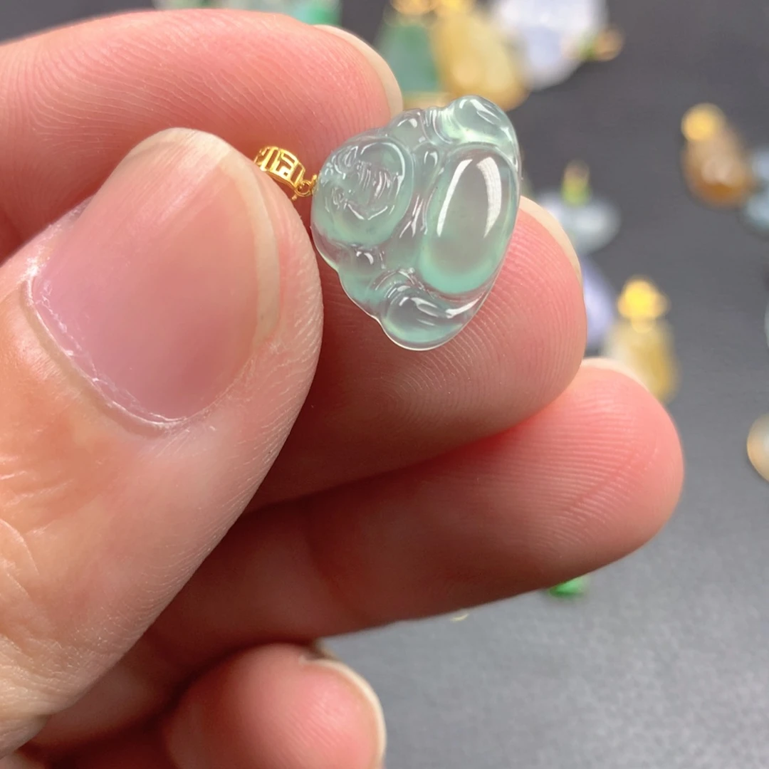 【闪购商品】颈饰18K金镶嵌翡翠翡翠