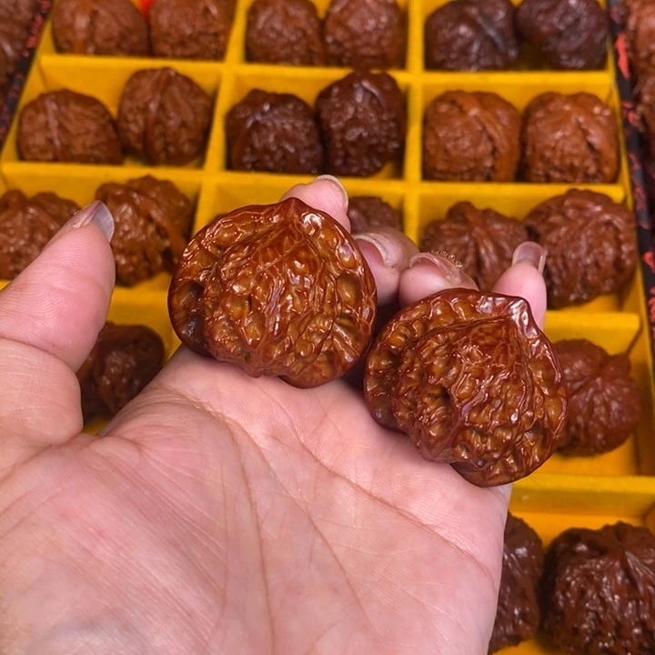 桃核吊坠永****）图图一对9LXP#00#