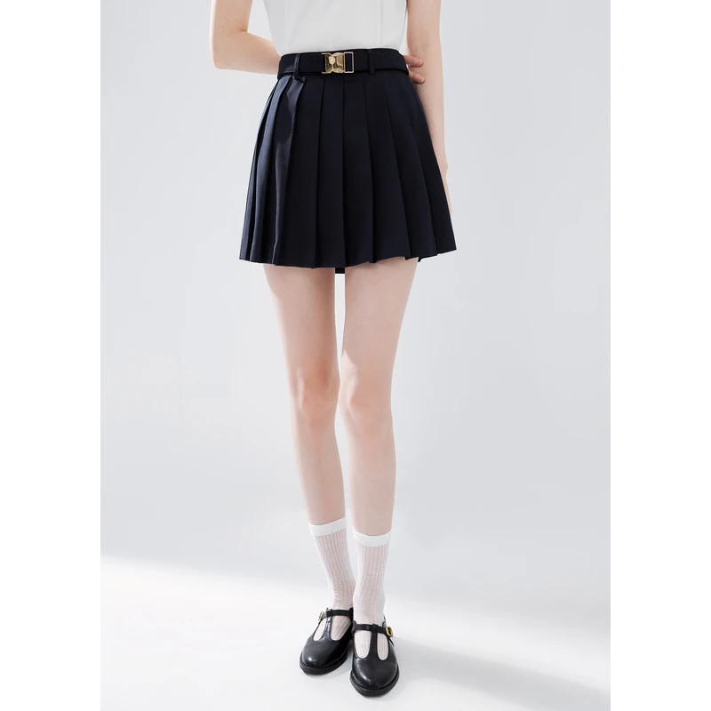 MISSCOCOON精纺羊毛A字半身裙0164