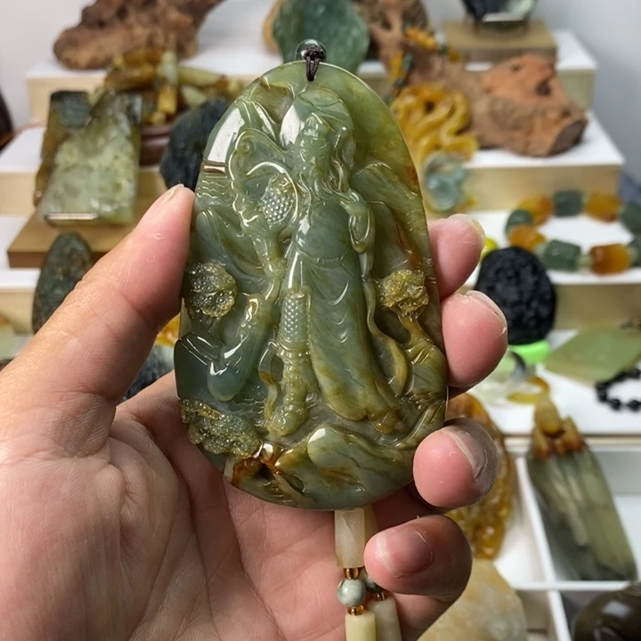 岫玉未镶嵌吊坠(不含链)