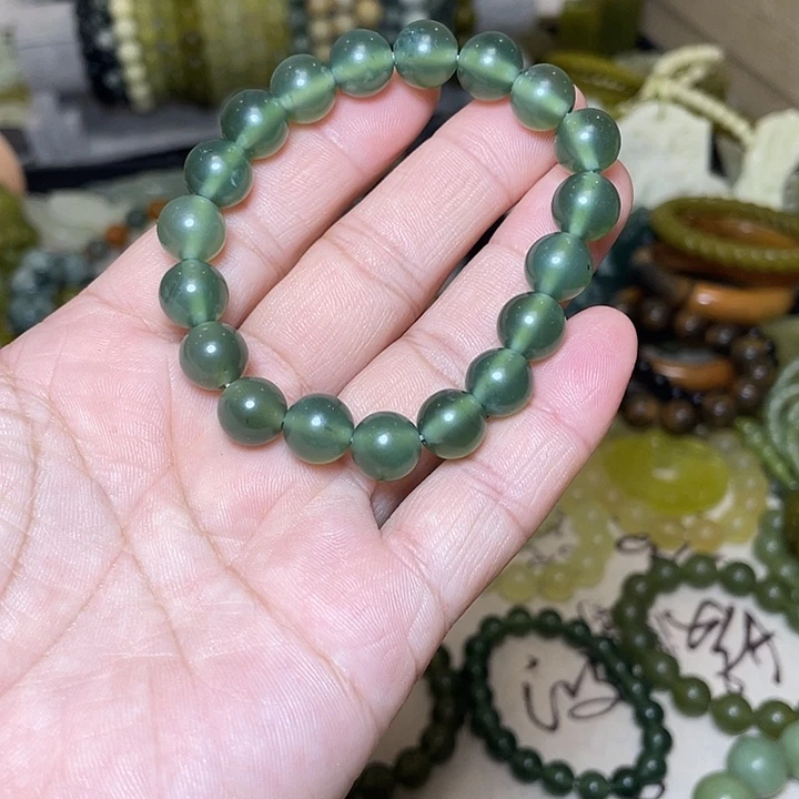 蛇纹石玉未镶嵌手链