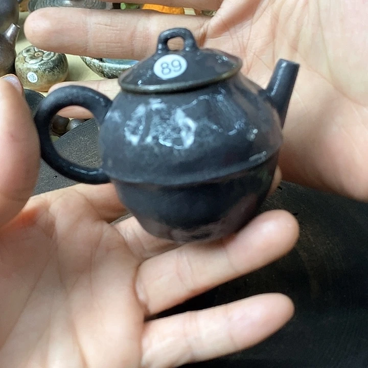 杯手工粗陶、柴烧茶器