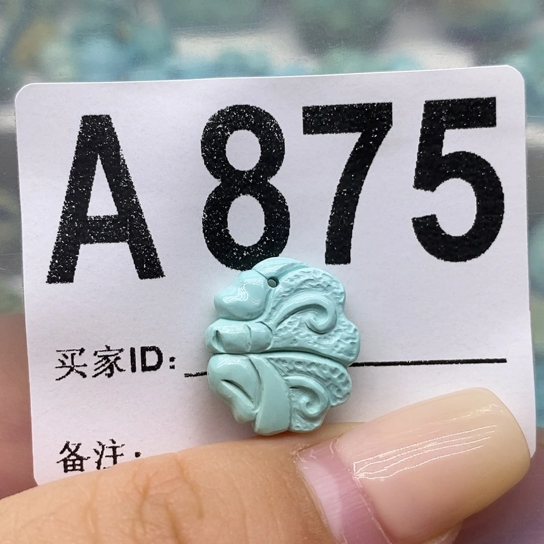 未镶嵌绿松石绿松石配饰定制