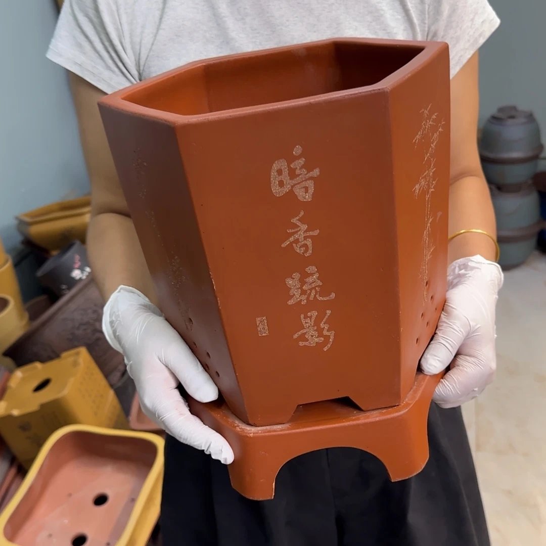紫砂花盆紫砂口径20