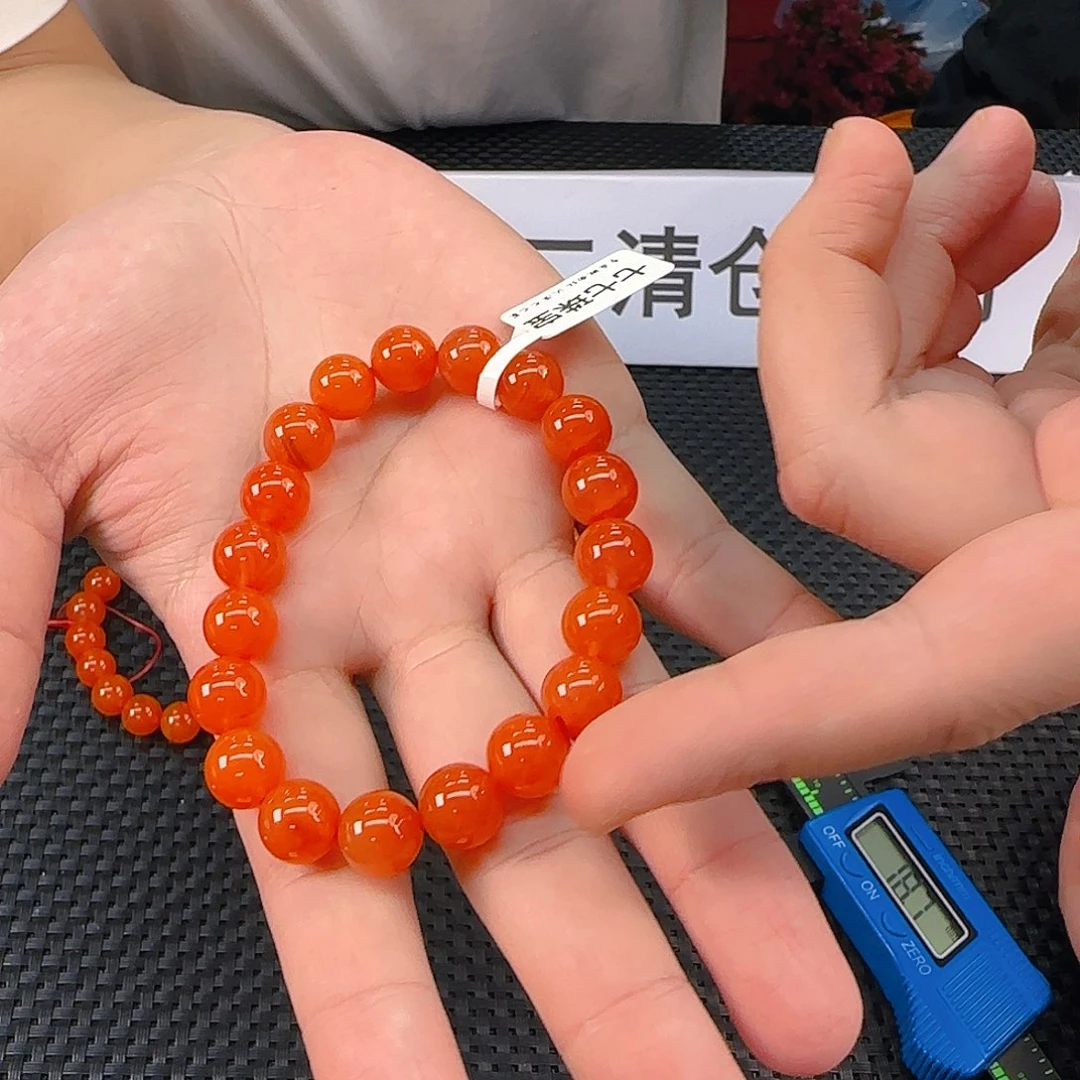 颈饰未镶嵌南红玛瑙保山滴水洞南红卡10手串