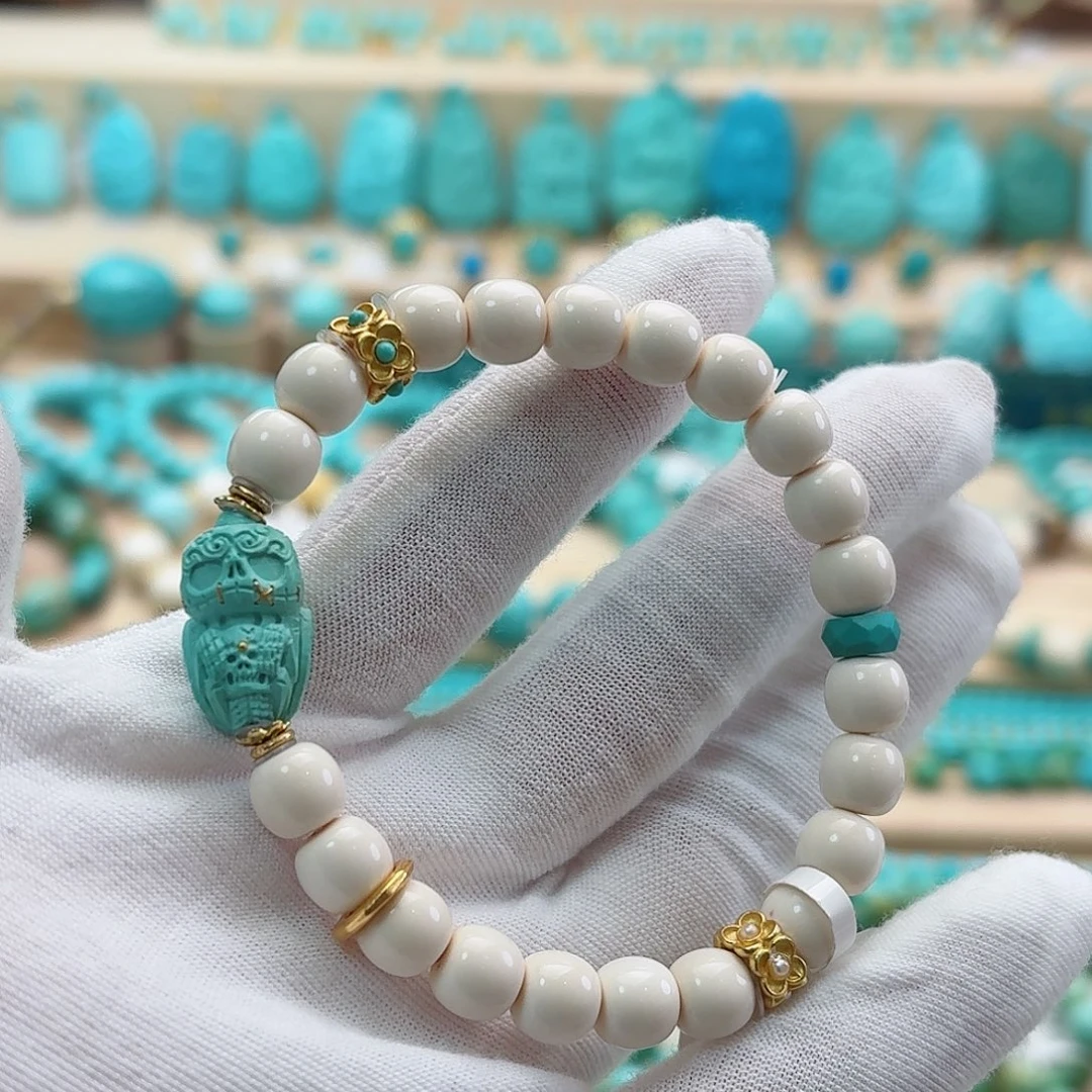 绿松石银S925镶嵌珠宝奇石