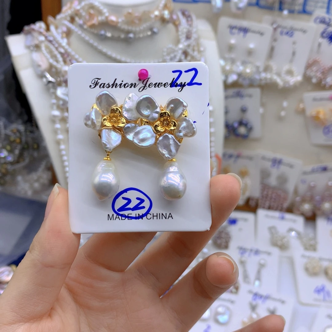 淡水珍珠颈饰银S925镶嵌