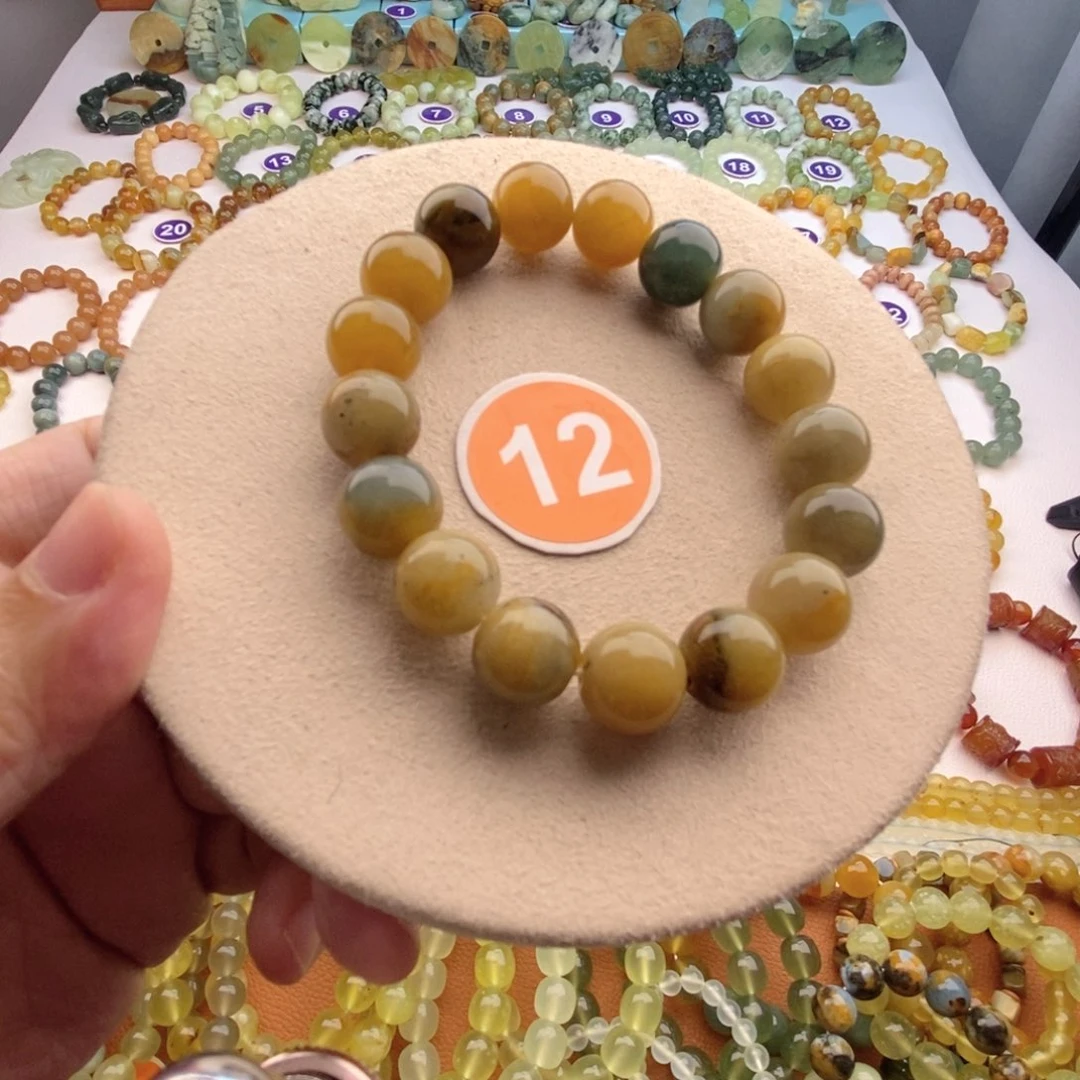 未镶嵌蛇纹石玉手串