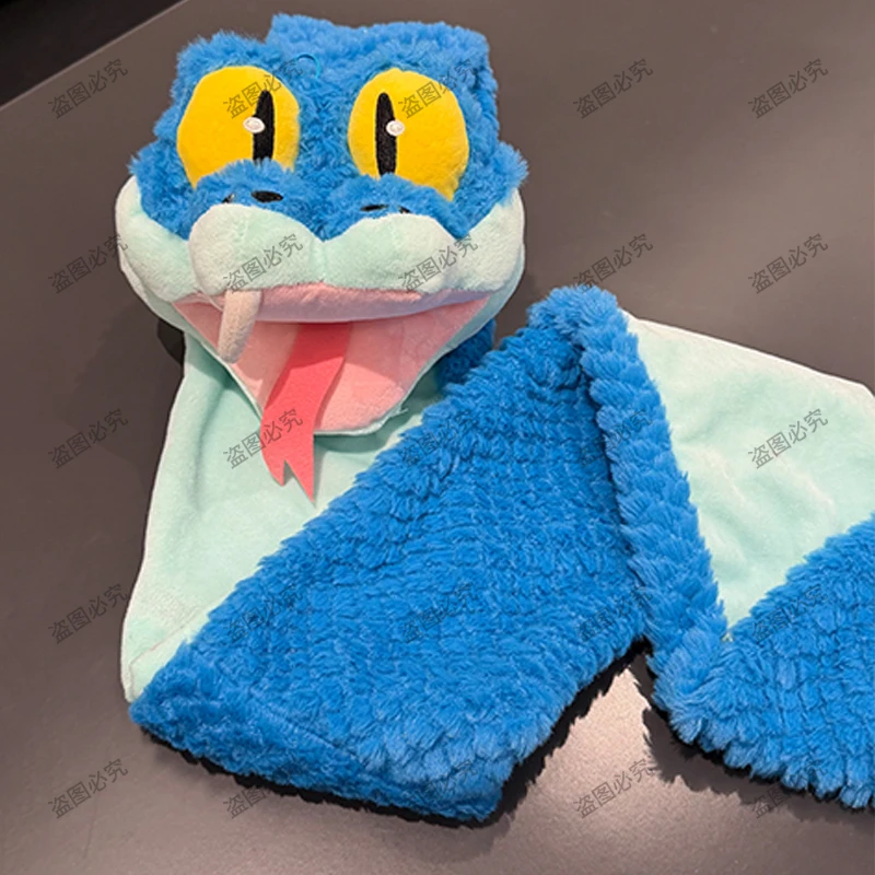 【现货速发】盖瑞一条蛇立体围巾卡通毛绒动物造型围脖冬季可爱礼物