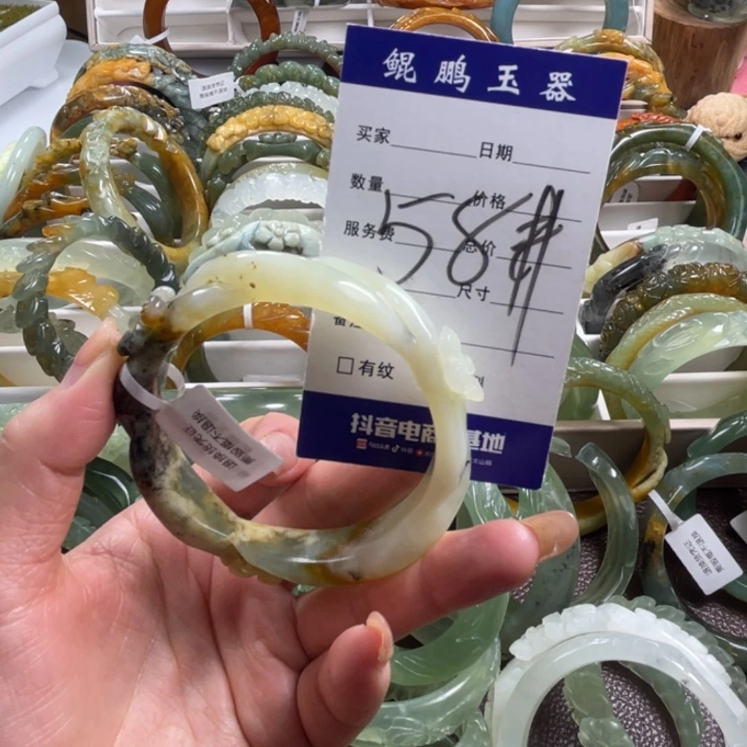 未镶嵌蛇纹石玉手镯