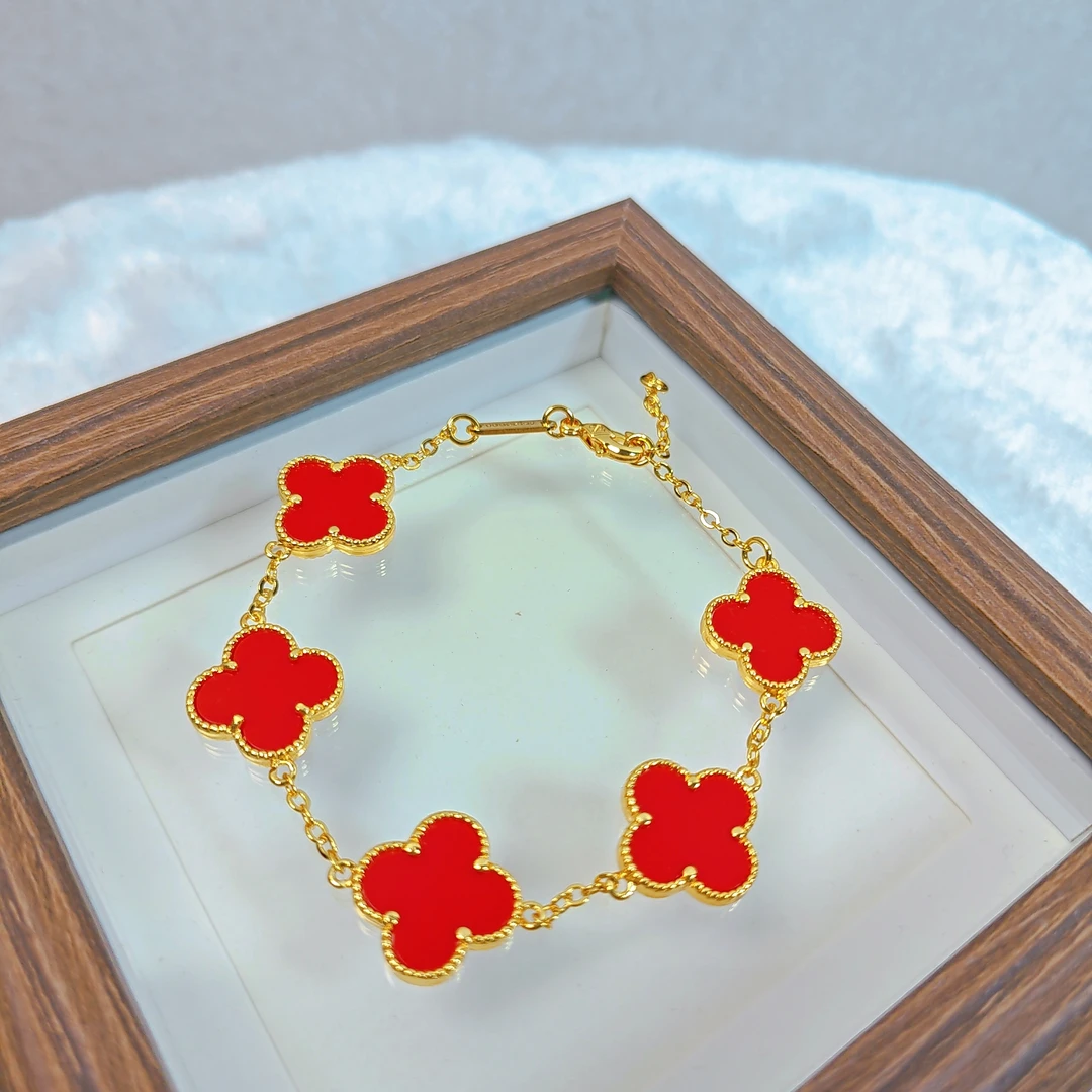 铜合金手链 精工手链 四叶草手链