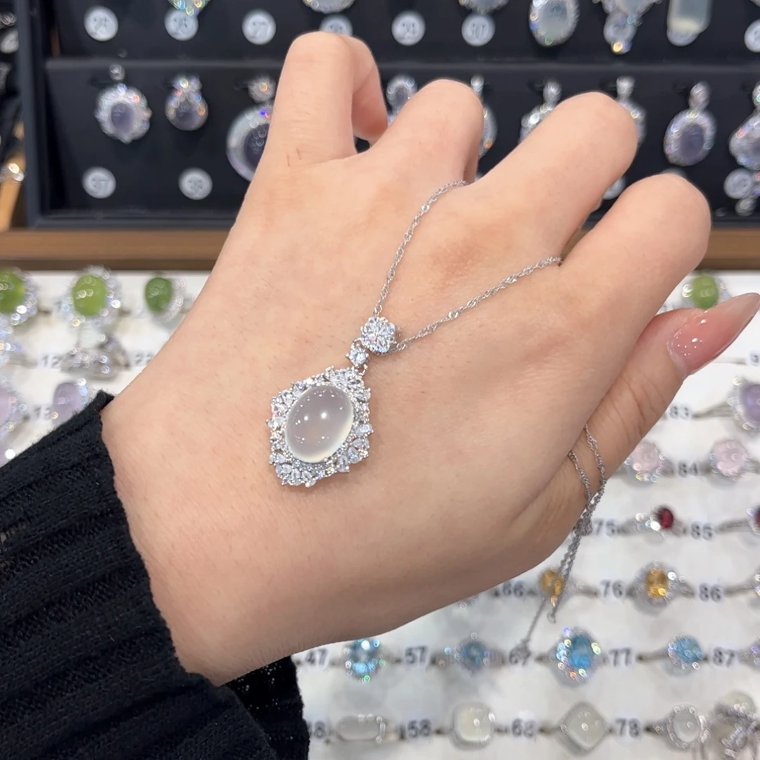 小***！岫玉银S925镶嵌戒指