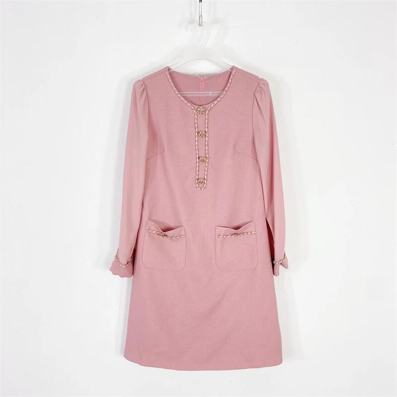 【77衣橱】KS6414精品女装加绒连衣裙裙子【红人上新】K