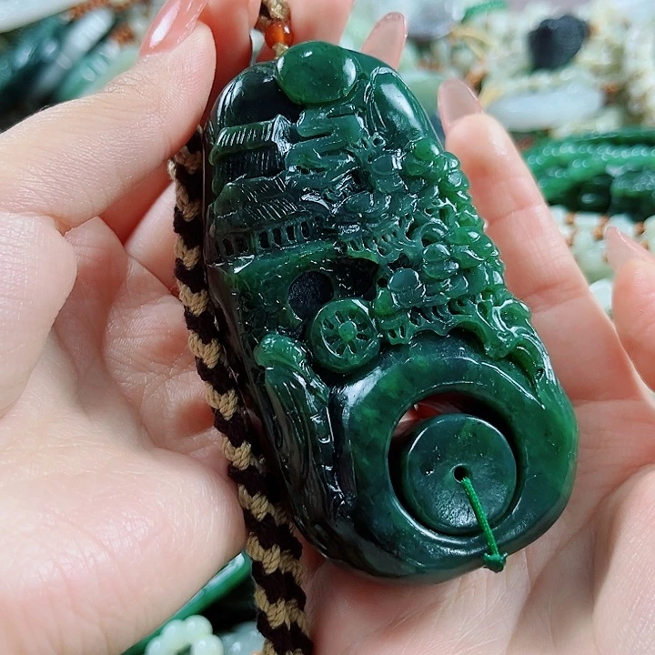 和田玉未镶嵌颈饰