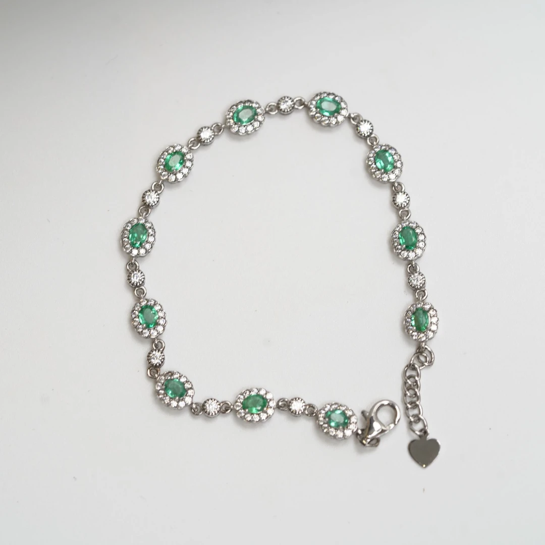 JSZMS0816-祖母绿手链（单颗：15分）