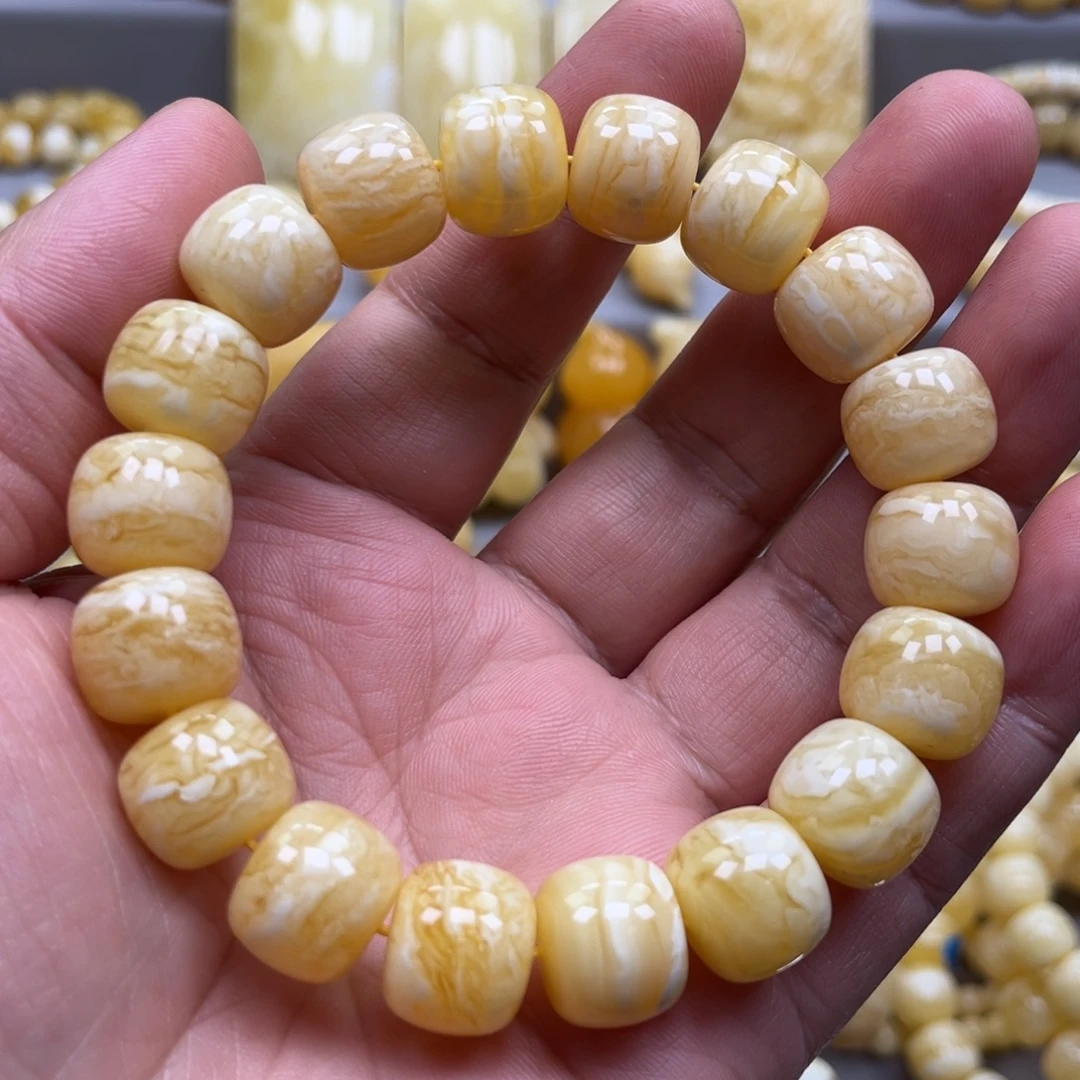 琥珀未镶嵌手链手串