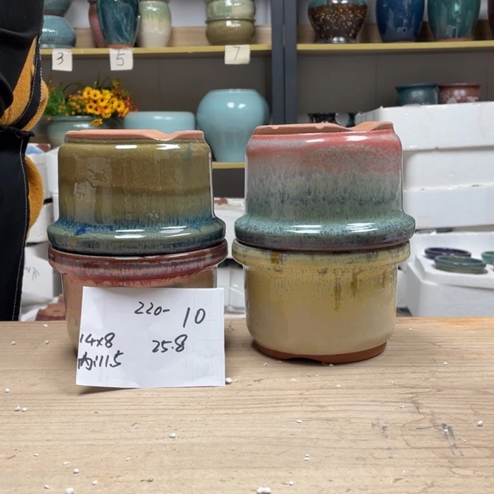 紫砂花盆多肉花盆微瑕10