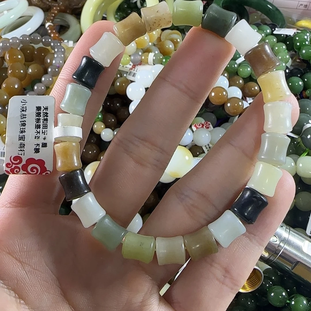 和田玉未镶嵌手链51