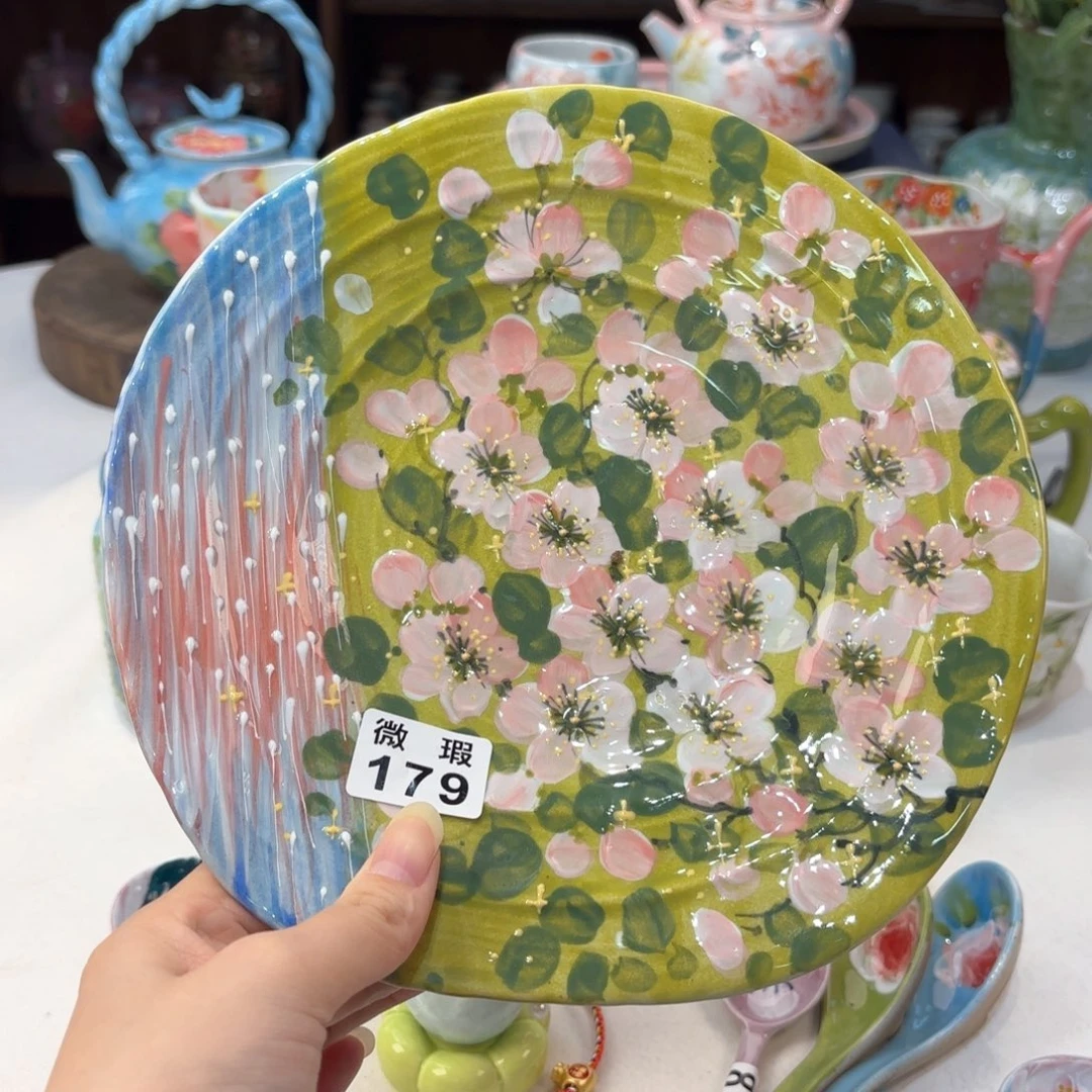 景德镇手绘高温釉下彩陶瓷茶具