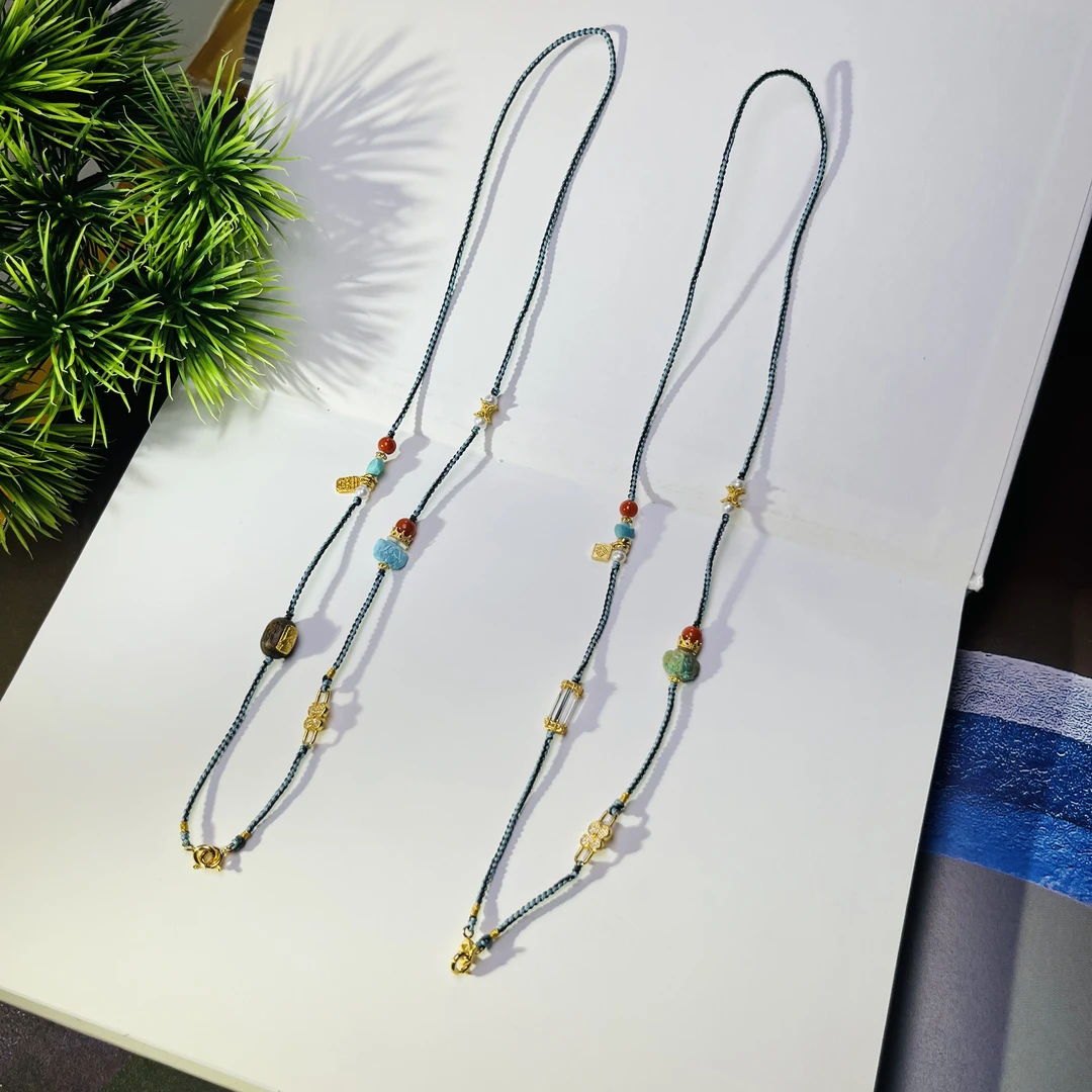 925银银制品 【桦雅玲珑阁】925银多宝项链-多样性发一-Y428-自发