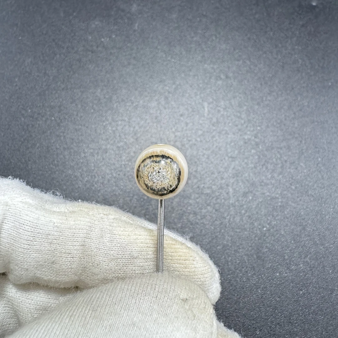 【猛犸兄弟】DZ0147天然猛犸象牙佛珠精品天空之眼11.8mm单珠（微瑕）