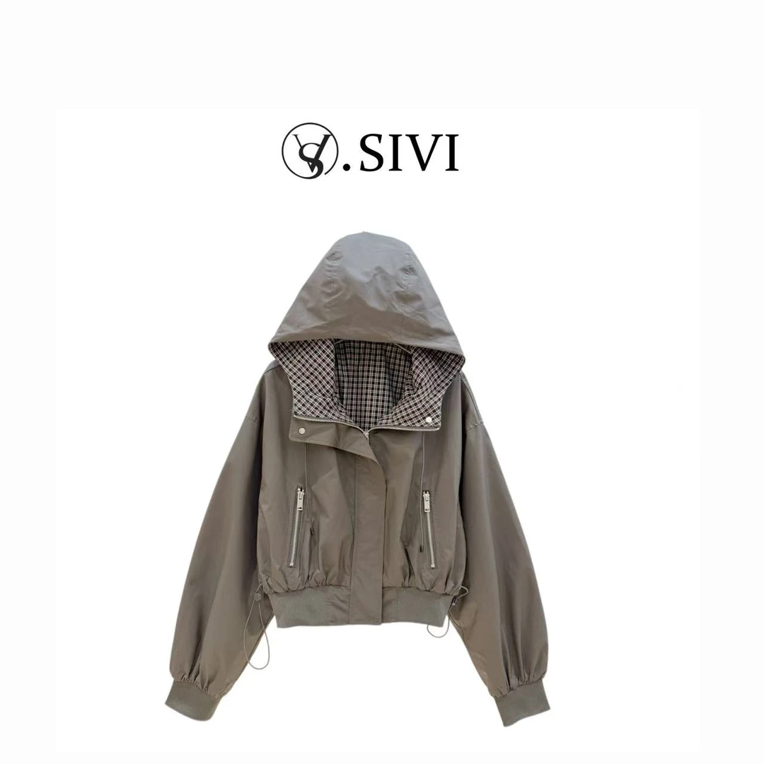 熙薇【逆旅长亭】2025早秋新款百搭休闲宽松时尚外套H3886