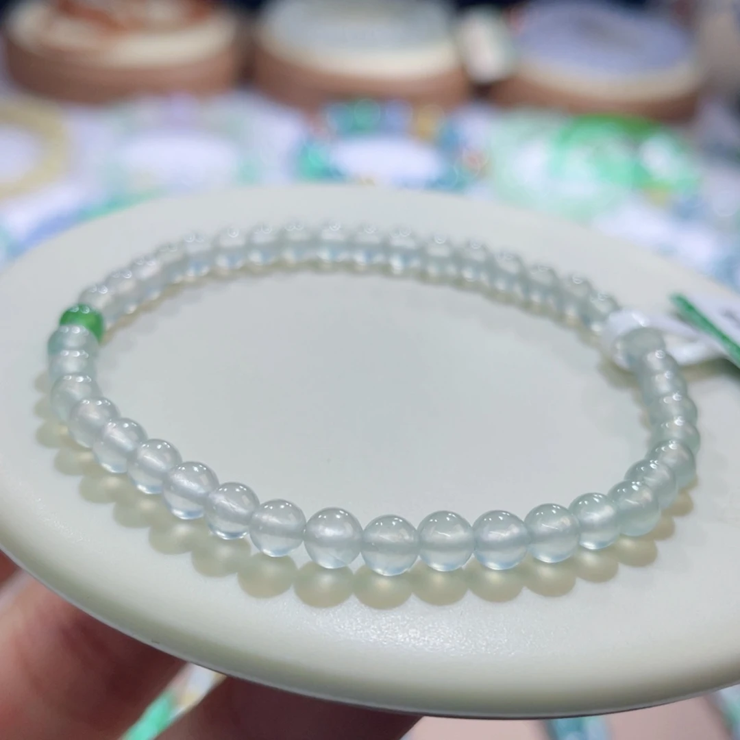 未镶嵌手链翡翠冰玻卡4+