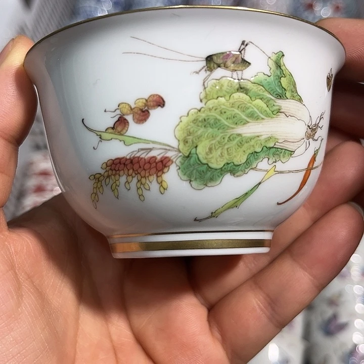 陶摆件景德镇陶瓷主人杯1233