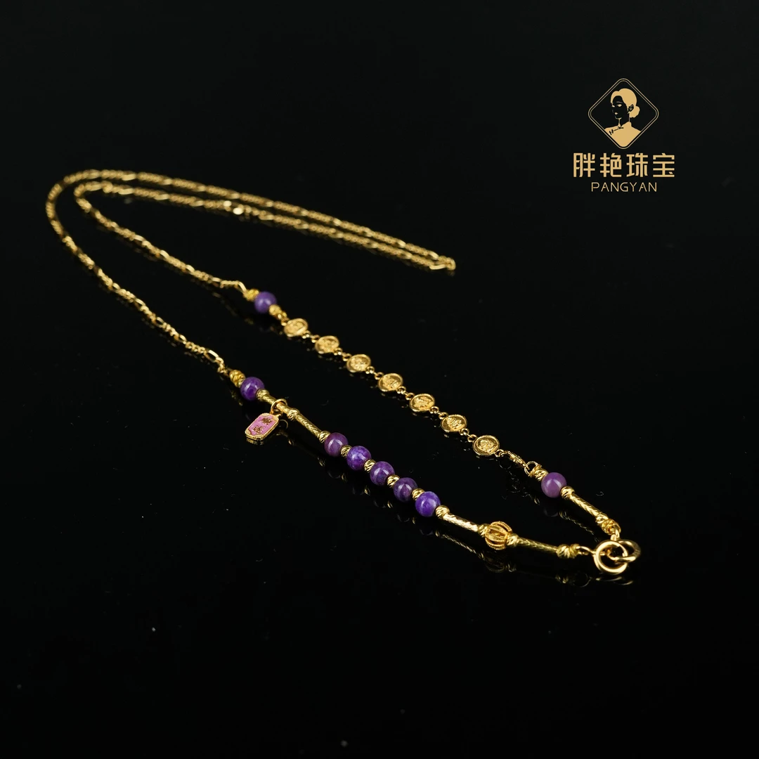 L*【一生相伴】舒俱来18K金八大项链2-3mm@ZL003072719@多样性其一