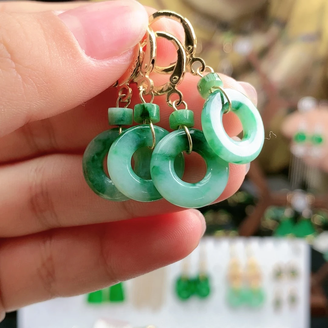 翡翠耳饰未镶嵌耳饰多样性发其一