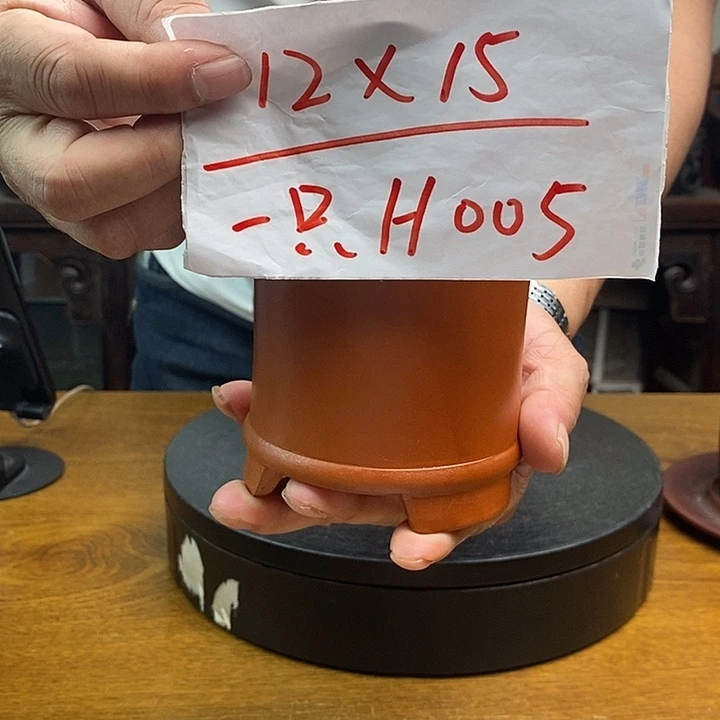 紫砂花盆货号一只H005