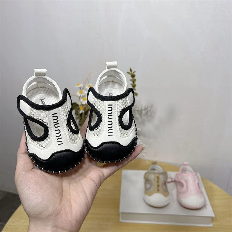 夏季0-1岁男女宝宝6-12个月婴幼儿学步鞋软防踢凉鞋透气婴儿软底