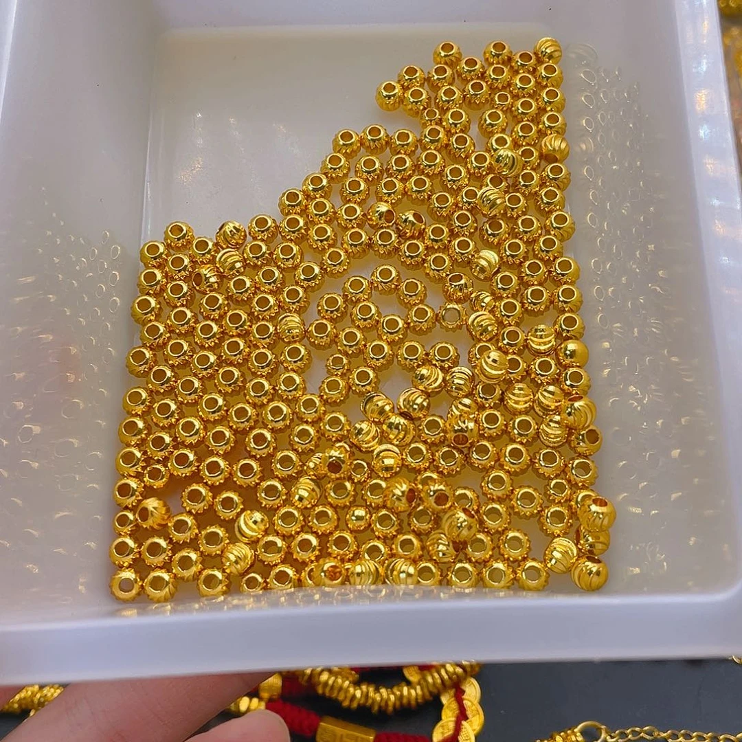 锆石铜合金西瓜珠6mm50颗
