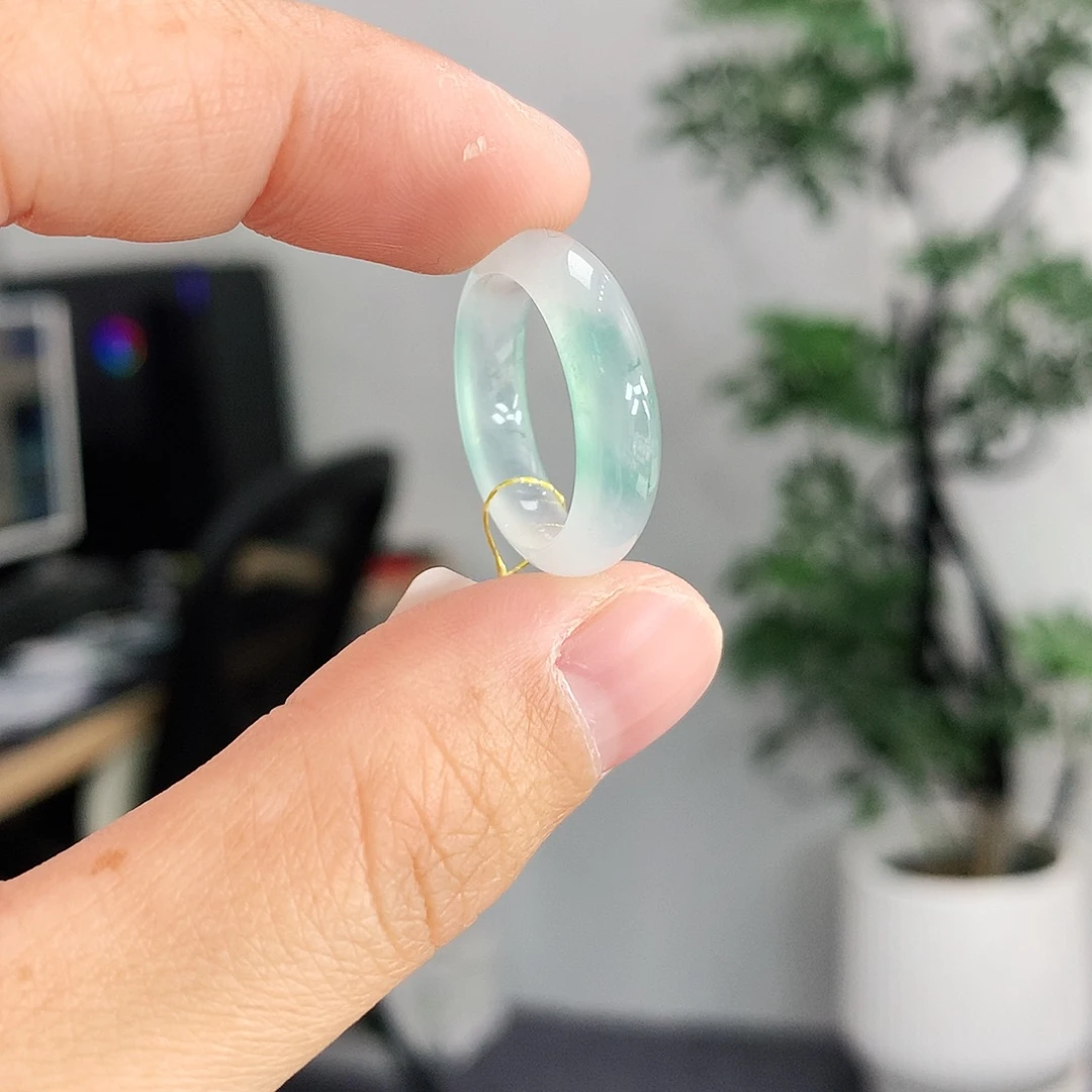 翡翠未镶嵌戒指10号