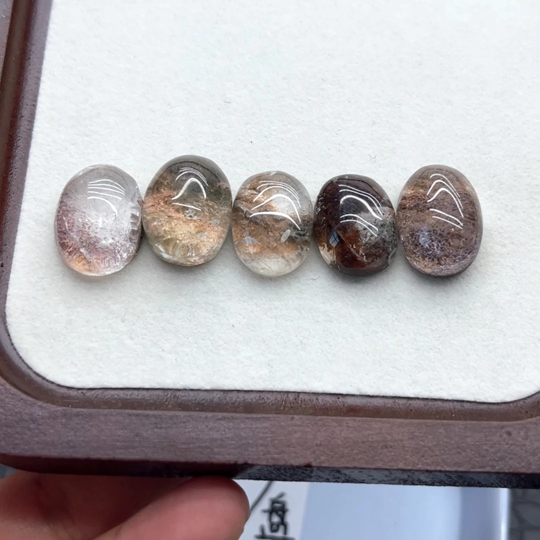 水晶未镶嵌珠宝半成品17 幽灵蛋面