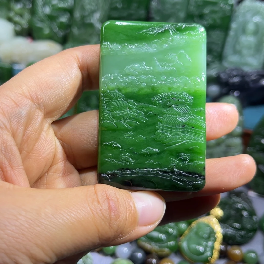 和田玉未镶嵌颈饰