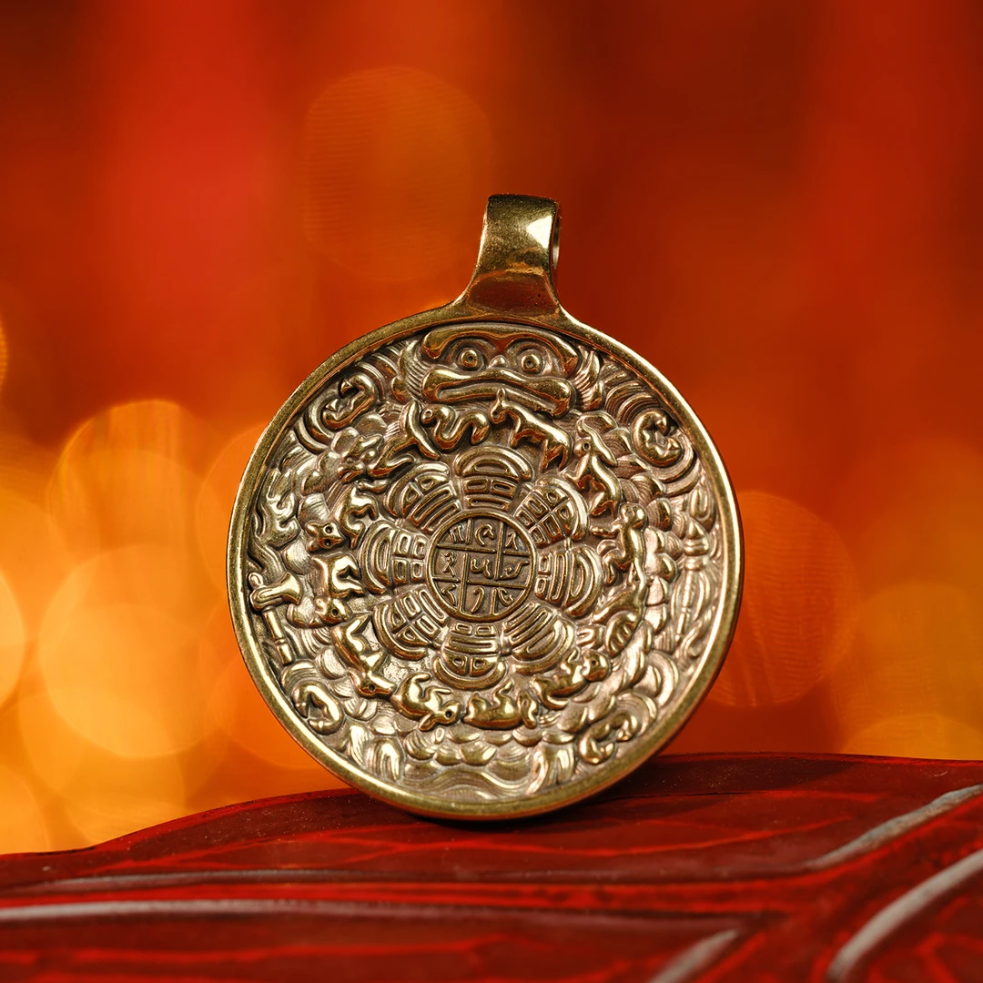 【鹿小院出品 V5.2-45B+ 蛙嘴版】九宫八卦牌 ● 精工文玩 “微瑕疵”